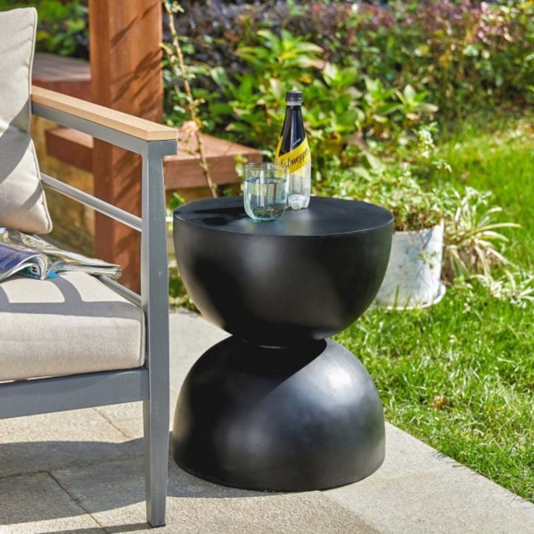 Ardente™ Bijzettafel - Cilinder - Zwart - Tafelhaard Centrum