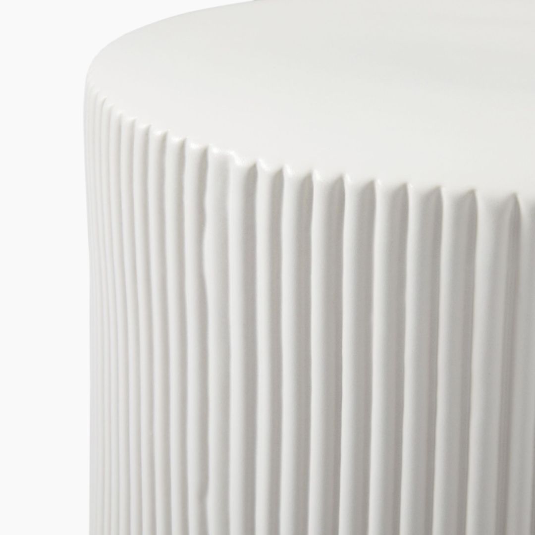 Ardente™ Bijzettafel - Rond - Wit - Tafelhaard Centrum