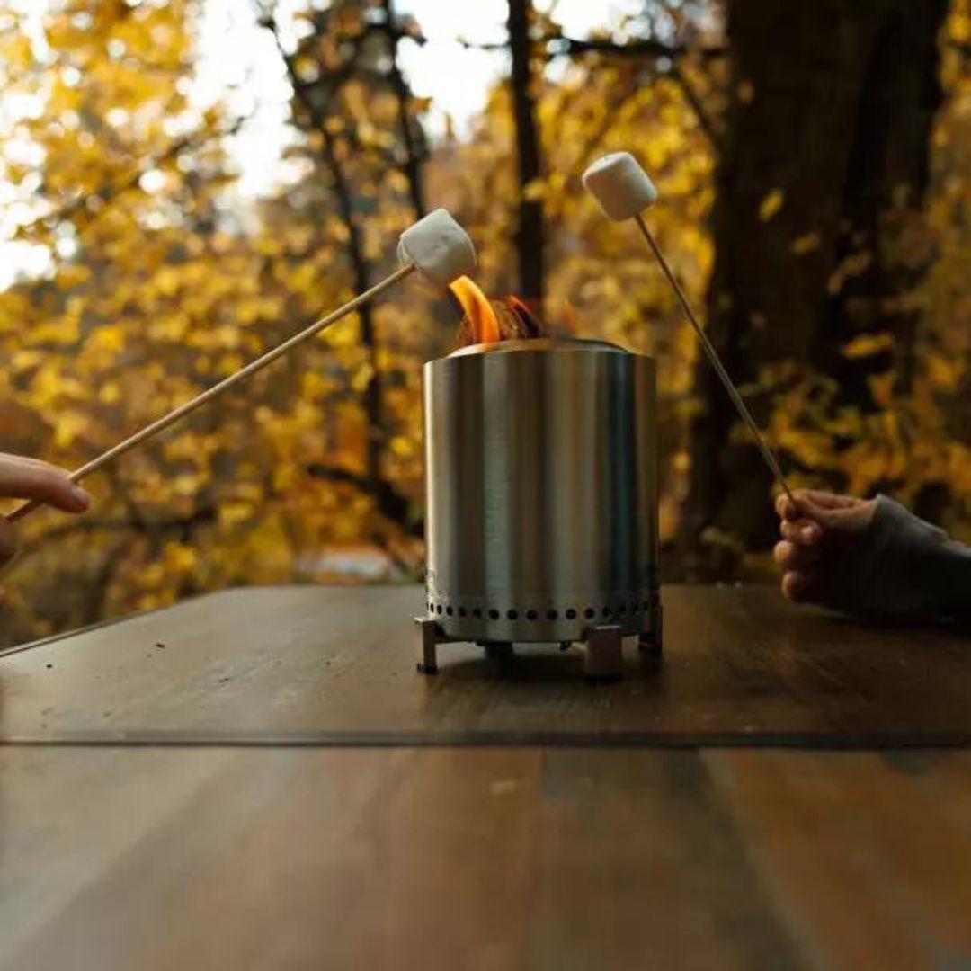 CozyFlame™ Vuurkorf - Tafelhaard - Zilverkleurig - Tafelhaard Centrum