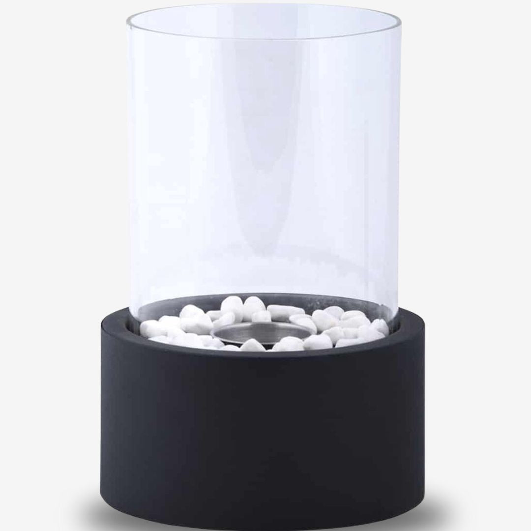 Flamme Royale™ Bio Ethanol Tafelhaard - Glas rond - Tafelhaard Centrum