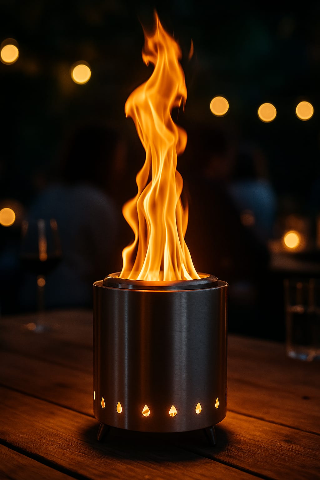 CozyFlame™ Vuurkorf - Tafelhaard - Zilverkleurig - Tafelhaard Centrum