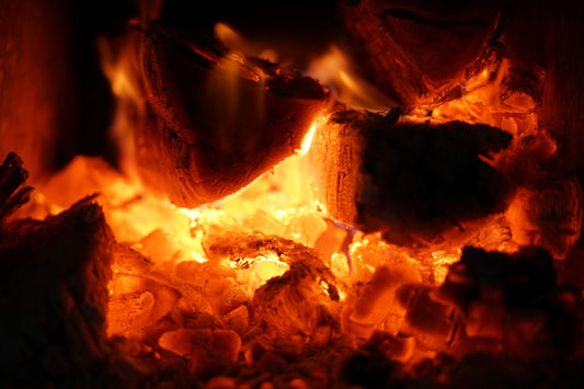 orange and black fire illustration