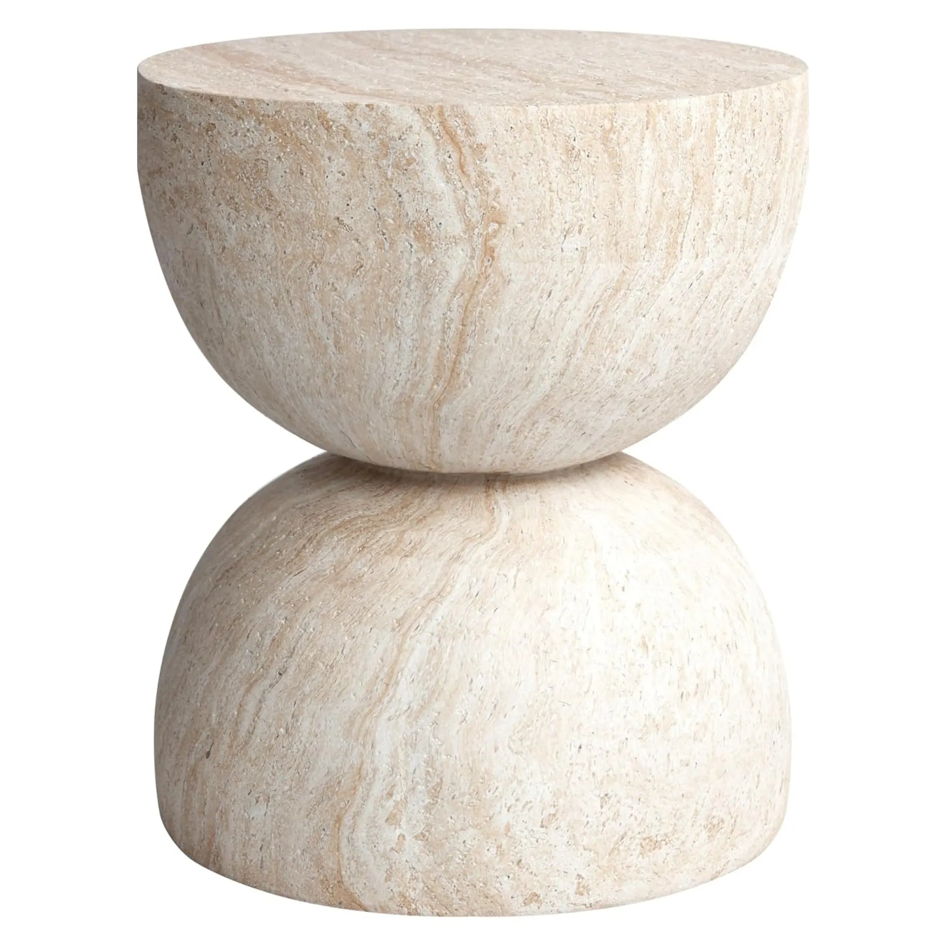 Ardente Marmeren Bijzettafel – 35 × 35 × 40 cm - Tafelhaard Centrum